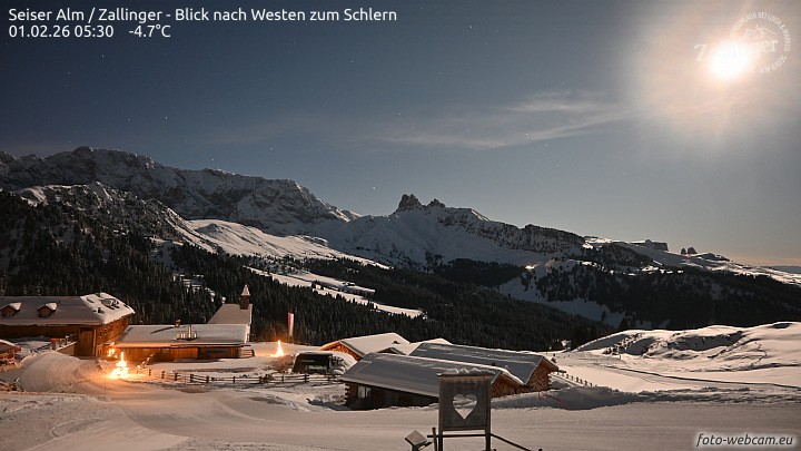 Archiv Foto Webcam Almgasthof Zallinger (Dolomiten)