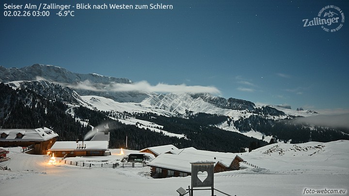Archiv Foto Webcam Almgasthof Zallinger (Dolomiten)