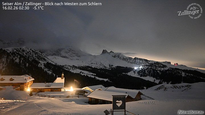 Archiv Foto Webcam Almgasthof Zallinger (Dolomiten)