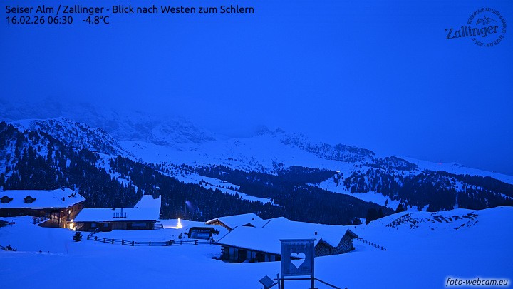 Archiv Foto Webcam Almgasthof Zallinger (Dolomiten)