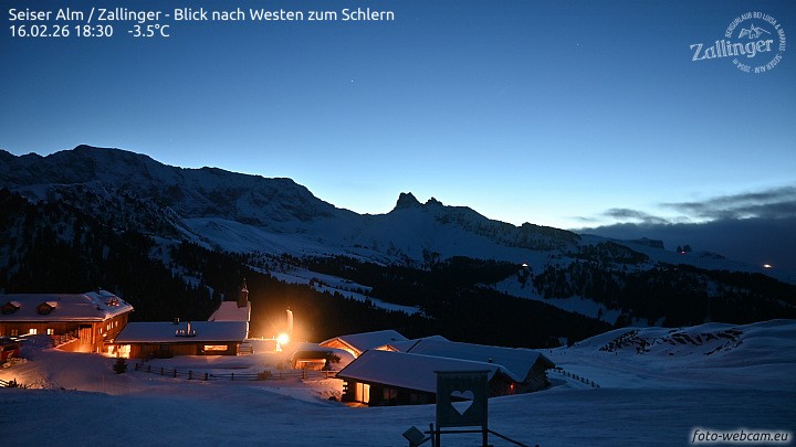 Archiv Foto Webcam Almgasthof Zallinger (Dolomiten)