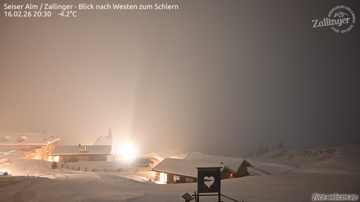 Archived image Webcam Almgasthof Zallinger