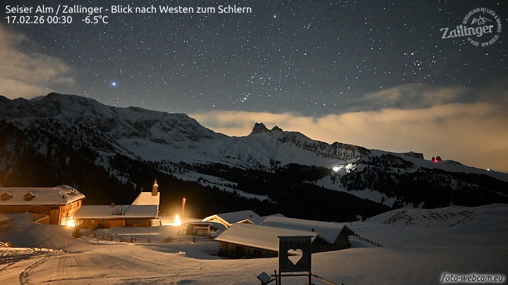 Archived image Webcam Almgasthof Zallinger