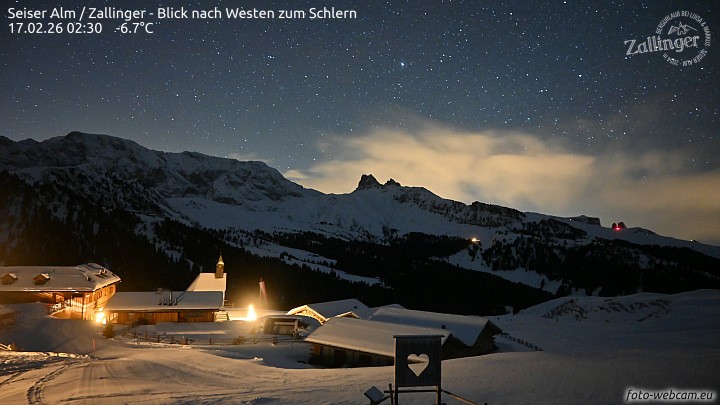 Archived image Webcam Almgasthof Zallinger