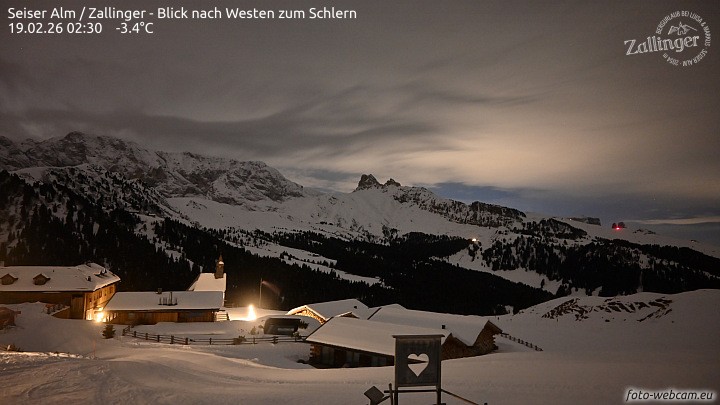 Archived image Webcam Almgasthof Zallinger