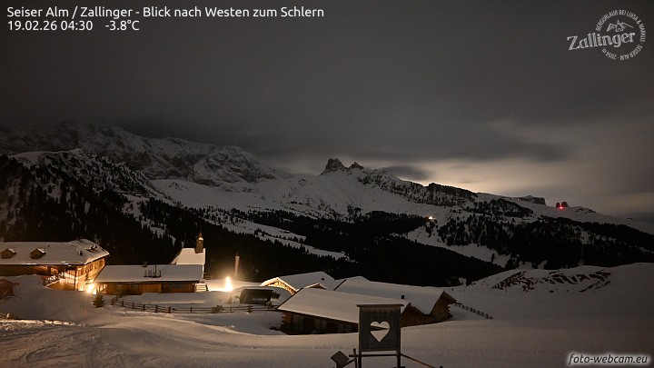 Archived image Webcam Almgasthof Zallinger