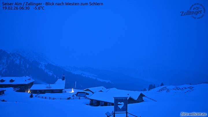 Archived image Webcam Almgasthof Zallinger