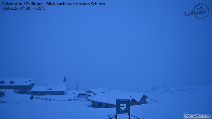 Archived image Webcam Almgasthof Zallinger