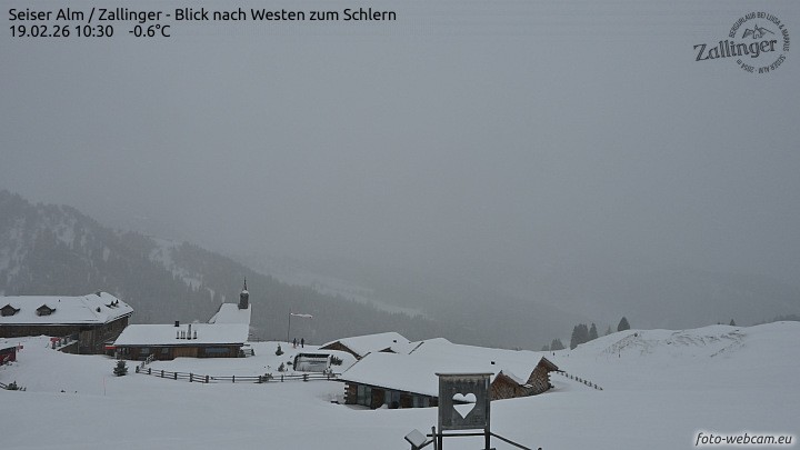 Archived image Webcam Almgasthof Zallinger