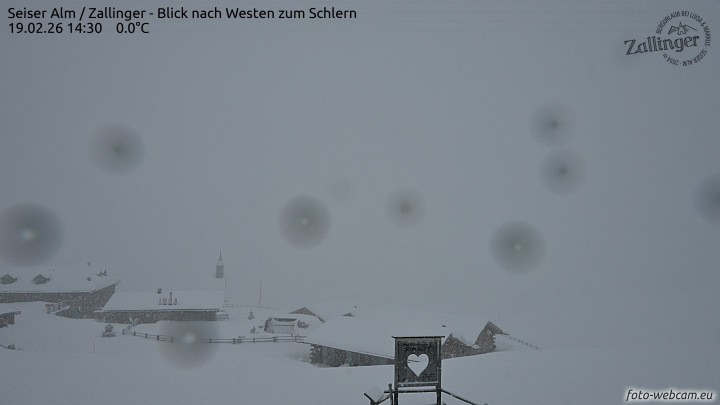 Archived image Webcam Almgasthof Zallinger