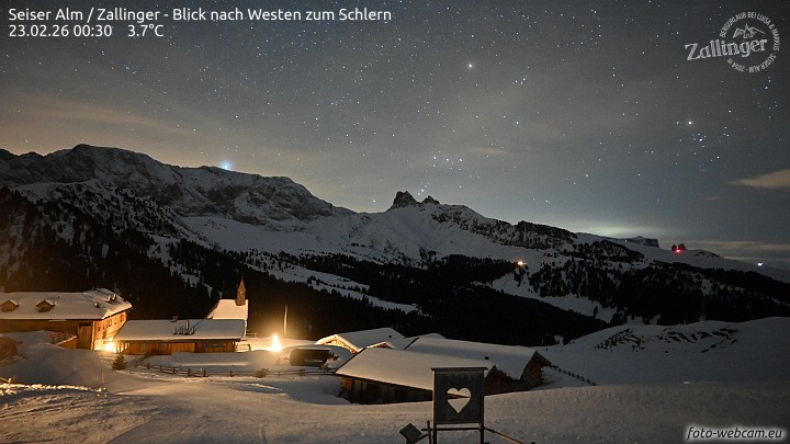 Archiv Foto Webcam Almgasthof Zallinger (Dolomiten)