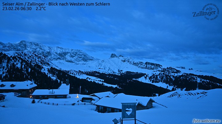 Archiv Foto Webcam Almgasthof Zallinger (Dolomiten)