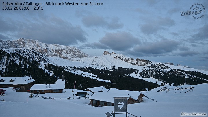 Archiv Foto Webcam Almgasthof Zallinger (Dolomiten)