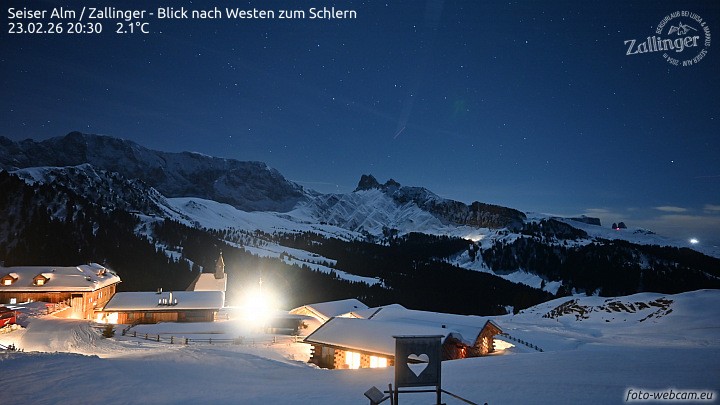 Archiv Foto Webcam Almgasthof Zallinger (Dolomiten)