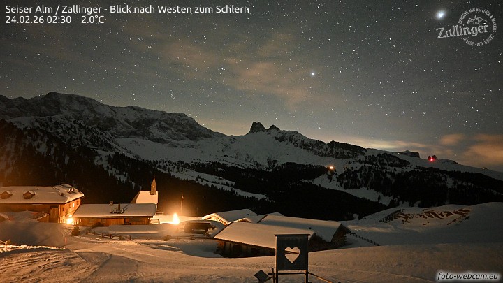 Archiv Foto Webcam Almgasthof Zallinger (Dolomiten)