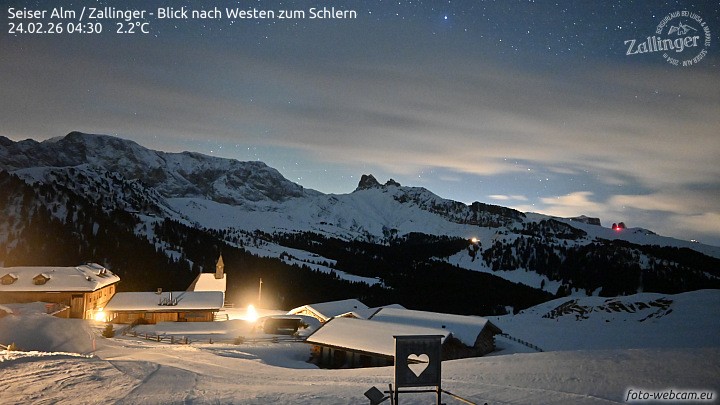 Archiv Foto Webcam Almgasthof Zallinger (Dolomiten)