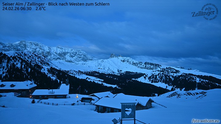 Archiv Foto Webcam Almgasthof Zallinger (Dolomiten)