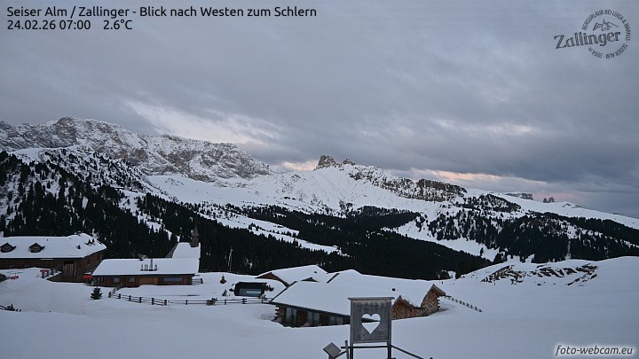 Archiv Foto Webcam Almgasthof Zallinger (Dolomiten)