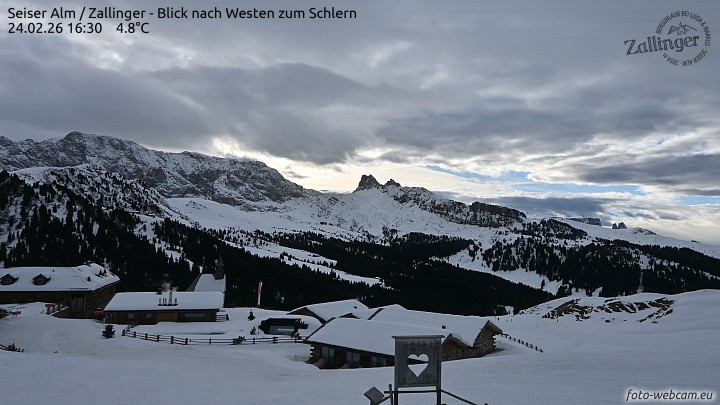 Archiv Foto Webcam Almgasthof Zallinger (Dolomiten)