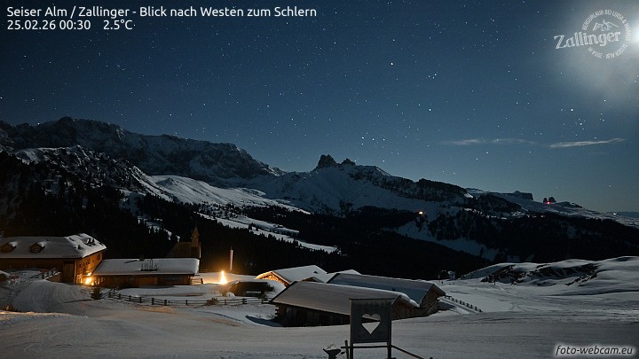 Archiv Foto Webcam Almgasthof Zallinger (Dolomiten)
