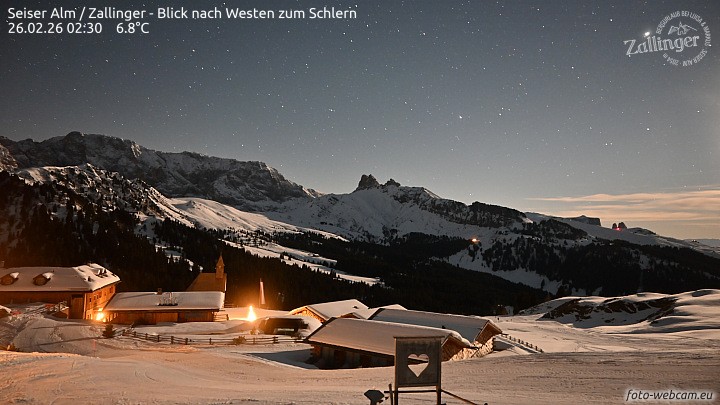 Archiv Foto Webcam Almgasthof Zallinger (Dolomiten)