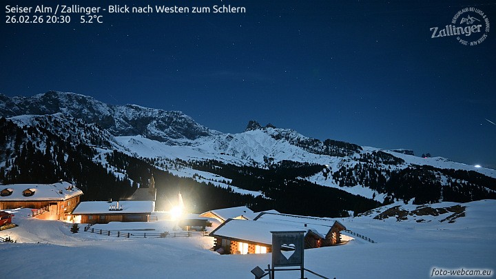 Archiv Foto Webcam Almgasthof Zallinger (Dolomiten)