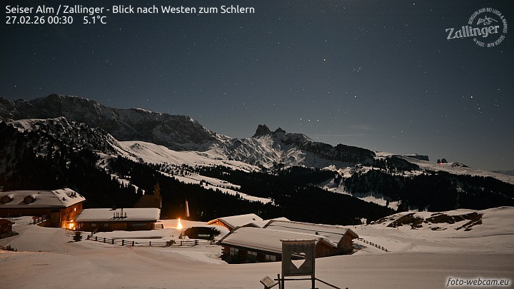 Archived image Webcam Almgasthof Zallinger