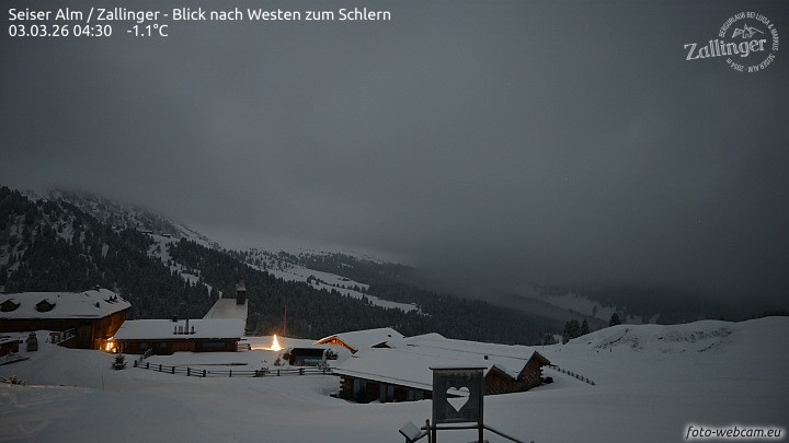 Archiv Foto Webcam Almgasthof Zallinger (Dolomiten)