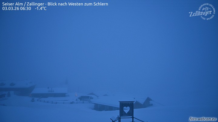 Archiv Foto Webcam Almgasthof Zallinger (Dolomiten)