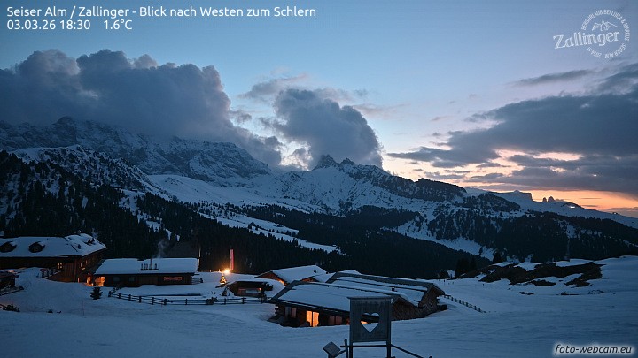 Archiv Foto Webcam Almgasthof Zallinger (Dolomiten)