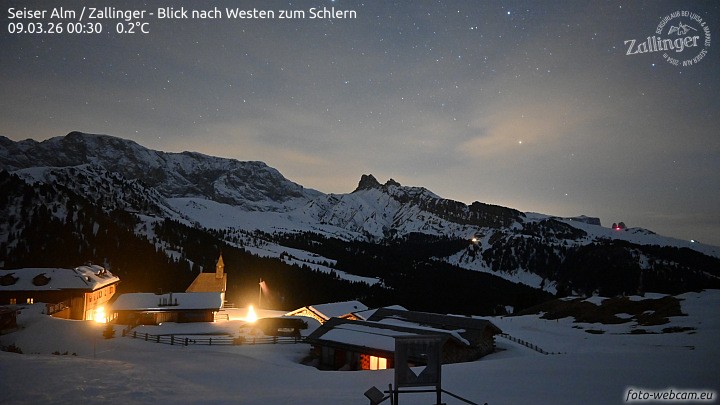 Archiv Foto Webcam Almgasthof Zallinger (Dolomiten)