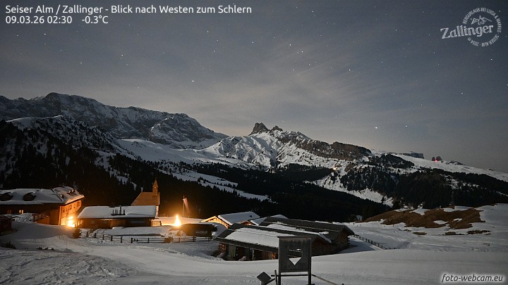 Archiv Foto Webcam Almgasthof Zallinger (Dolomiten)