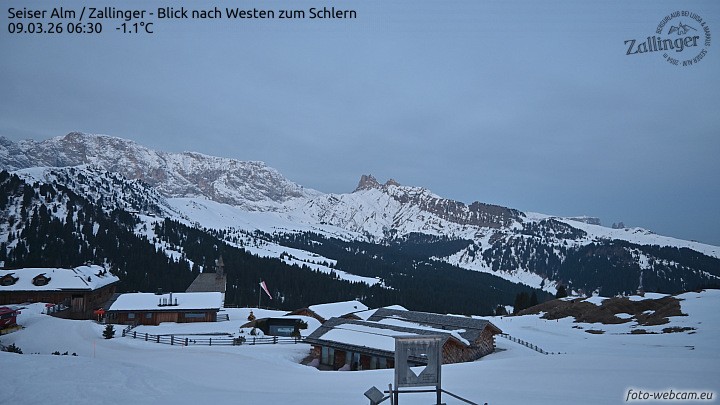 Archiv Foto Webcam Almgasthof Zallinger (Dolomiten)