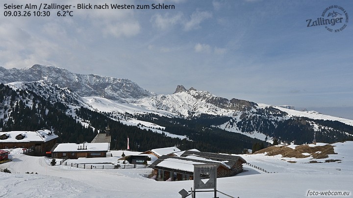 Archiv Foto Webcam Almgasthof Zallinger (Dolomiten)