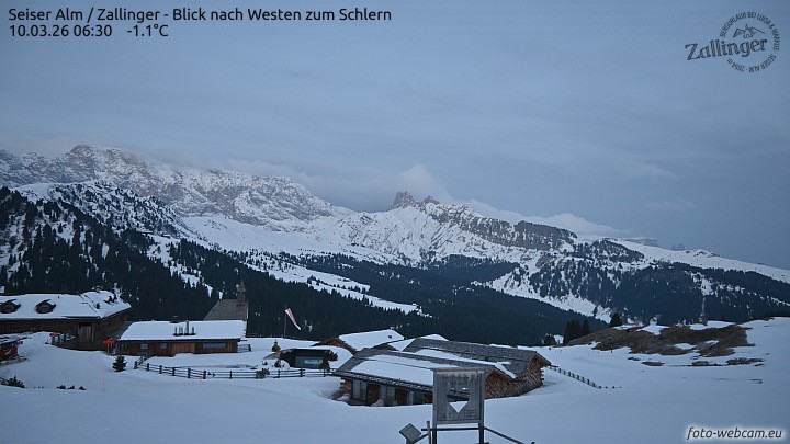 Archived image Webcam Almgasthof Zallinger