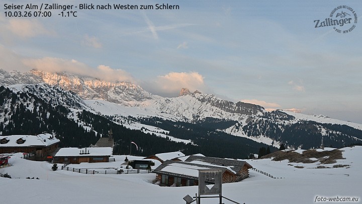 Archived image Webcam Almgasthof Zallinger