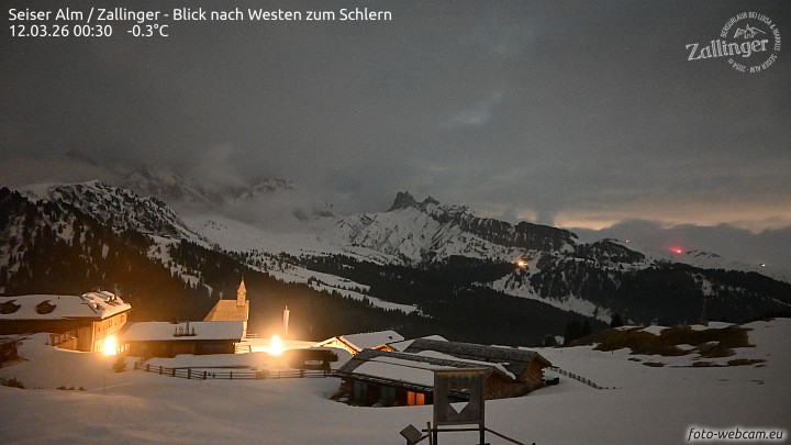 Archived image Webcam Almgasthof Zallinger