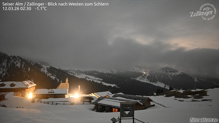 Archived image Webcam Almgasthof Zallinger