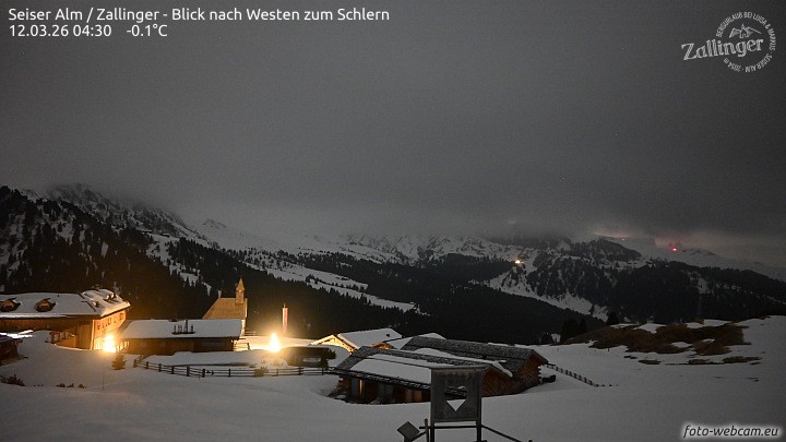 Archived image Webcam Almgasthof Zallinger