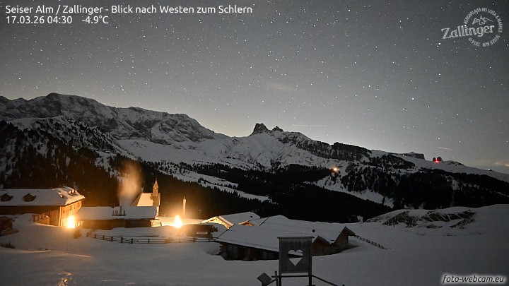 Archiv Foto Webcam Almgasthof Zallinger (Dolomiten)