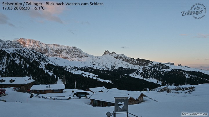 Archiv Foto Webcam Almgasthof Zallinger (Dolomiten)