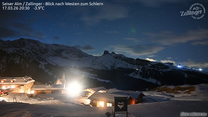 Archiv Foto Webcam Almgasthof Zallinger (Dolomiten)