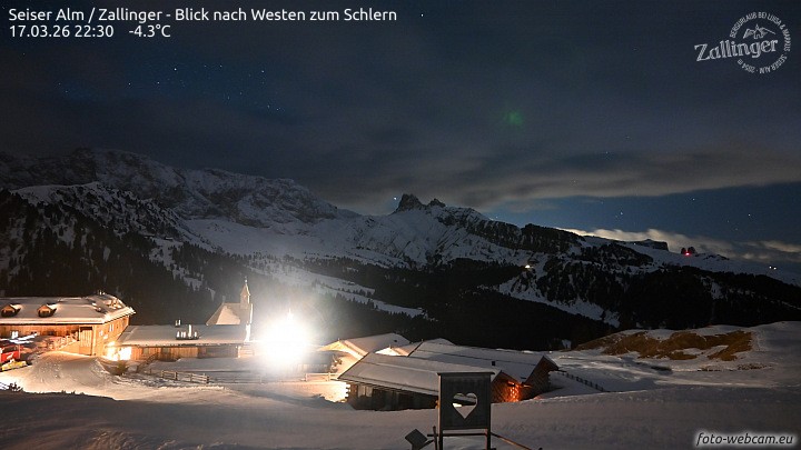 Archiv Foto Webcam Almgasthof Zallinger (Dolomiten)