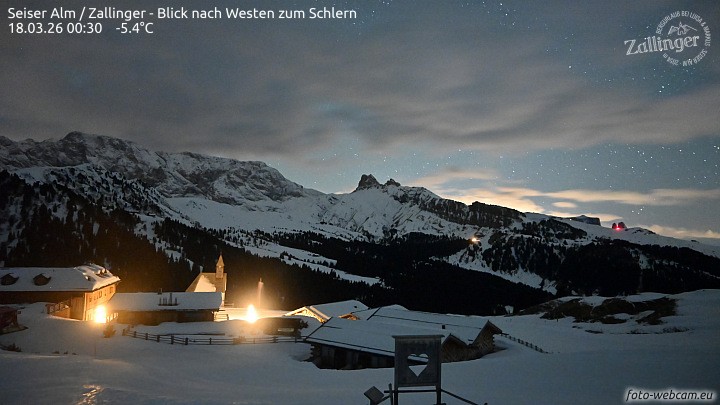 Archiv Foto Webcam Almgasthof Zallinger (Dolomiten)