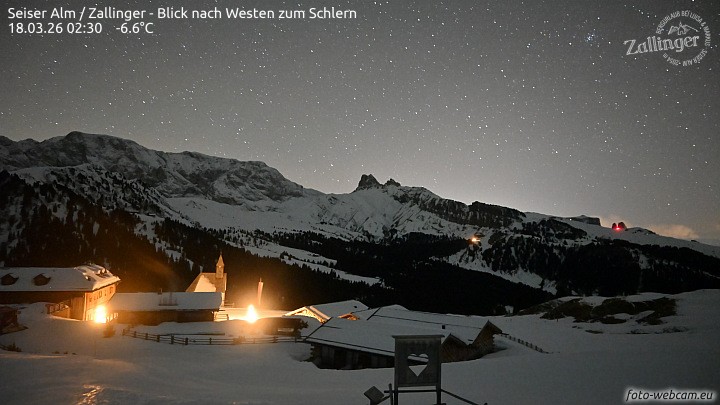 Archiv Foto Webcam Almgasthof Zallinger (Dolomiten)