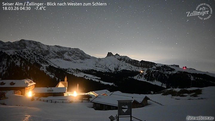 Archiv Foto Webcam Almgasthof Zallinger (Dolomiten)