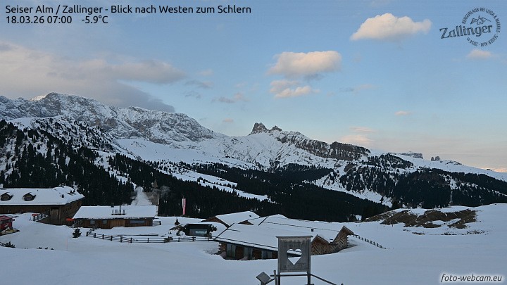 Archiv Foto Webcam Almgasthof Zallinger (Dolomiten)