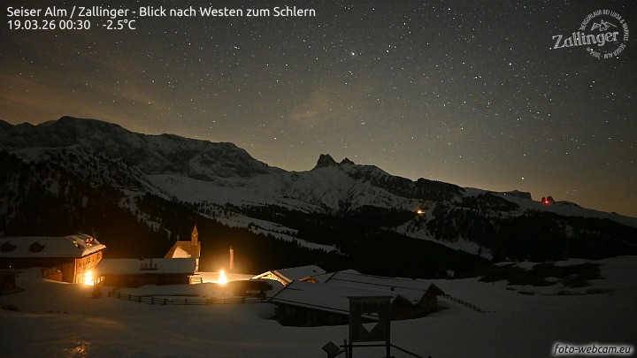 Archiv Foto Webcam Almgasthof Zallinger (Dolomiten)
