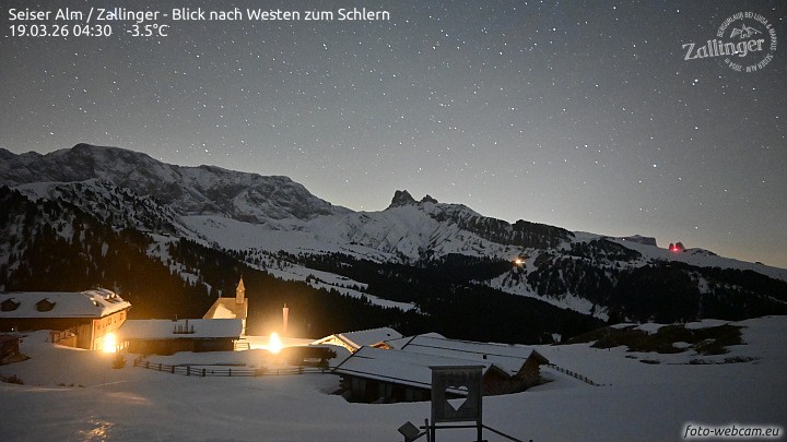 Archiv Foto Webcam Almgasthof Zallinger (Dolomiten)