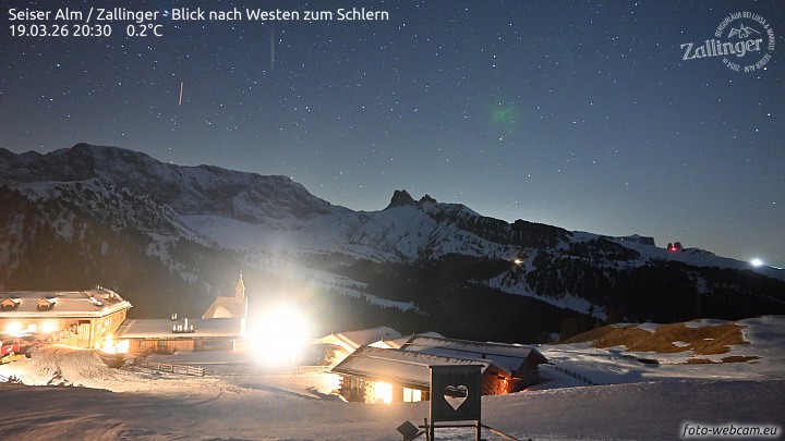 Archiv Foto Webcam Almgasthof Zallinger (Dolomiten)